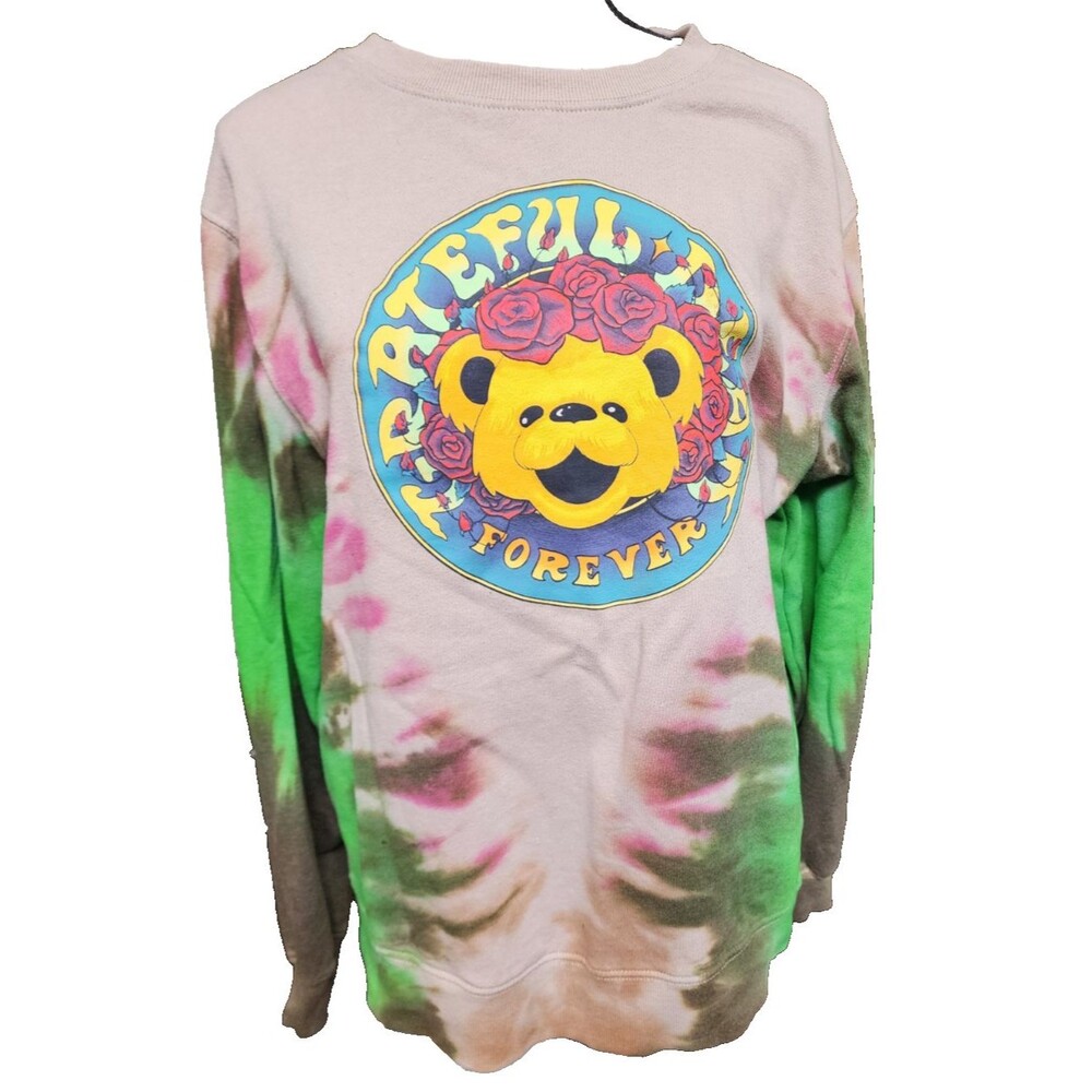 Grateful Dead Forever Tie-Dye Long Sleeve T-Shirt Size Large Rock Band Retro